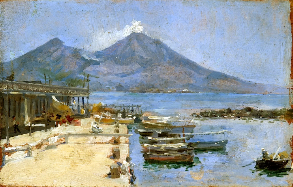 José Garnelo y Alda - Il Vesuvio